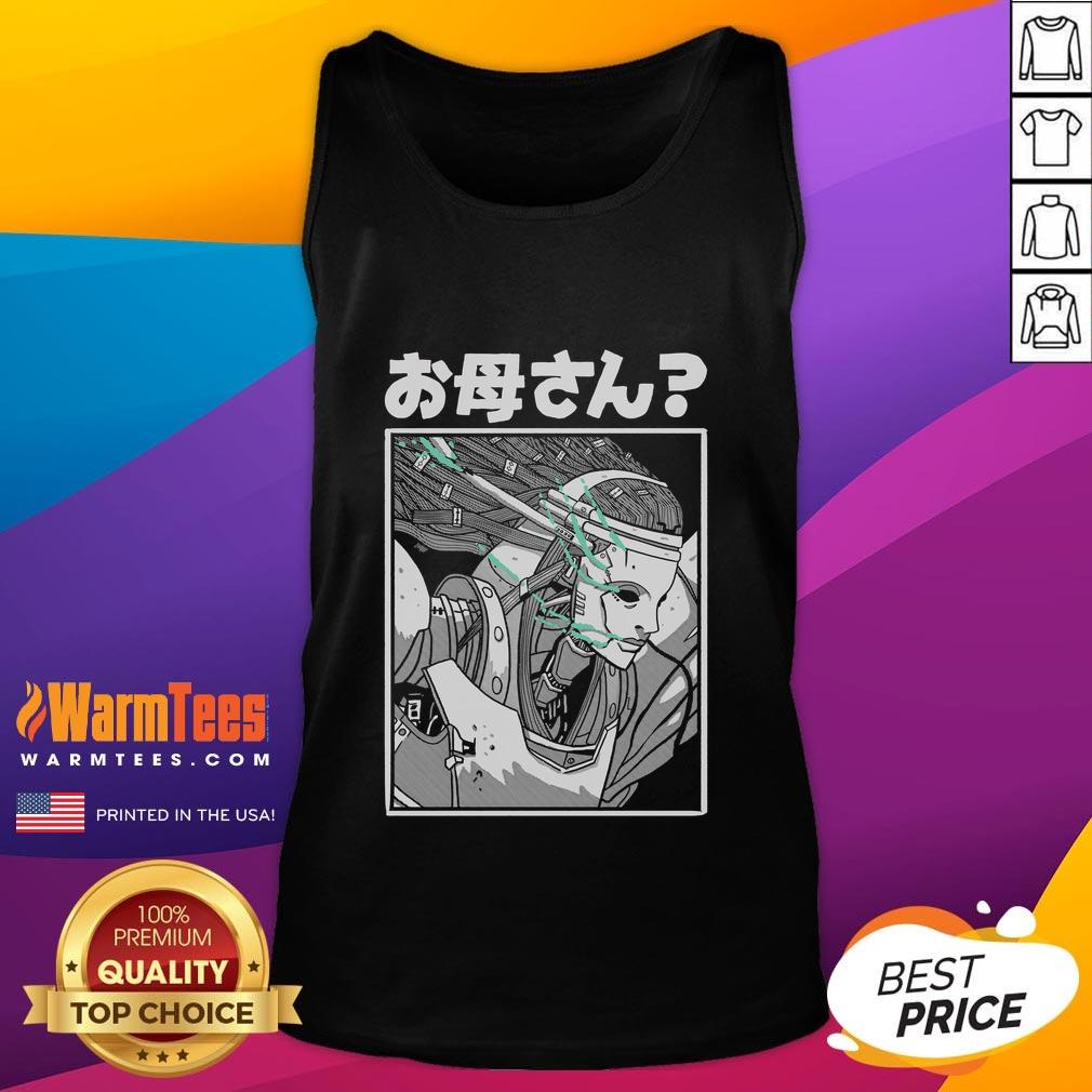 Alt Text: Premium Okaasan Mother Manga Robot Tank Top featuring a colorful anime design perfect for manga fans and casual wear.