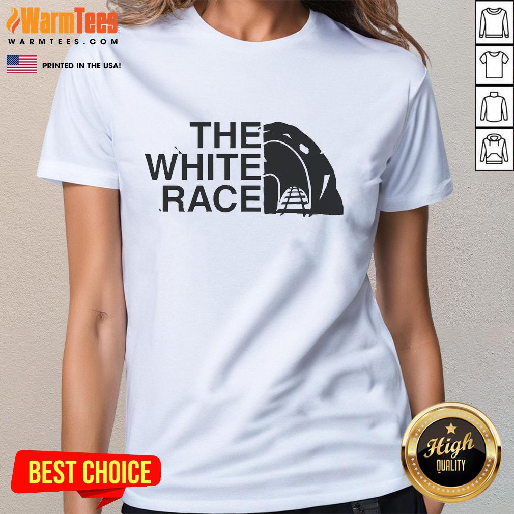 Premium The White Race Ladies Tee featuring a stylish design, perfect for casual wear and race day events.