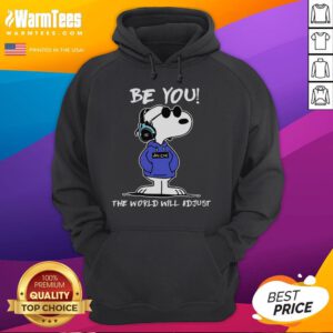 Alt Text: Awesome Be You Snoopy Hoodie featuring inspirational design and vibrant colors for stylish comfort.