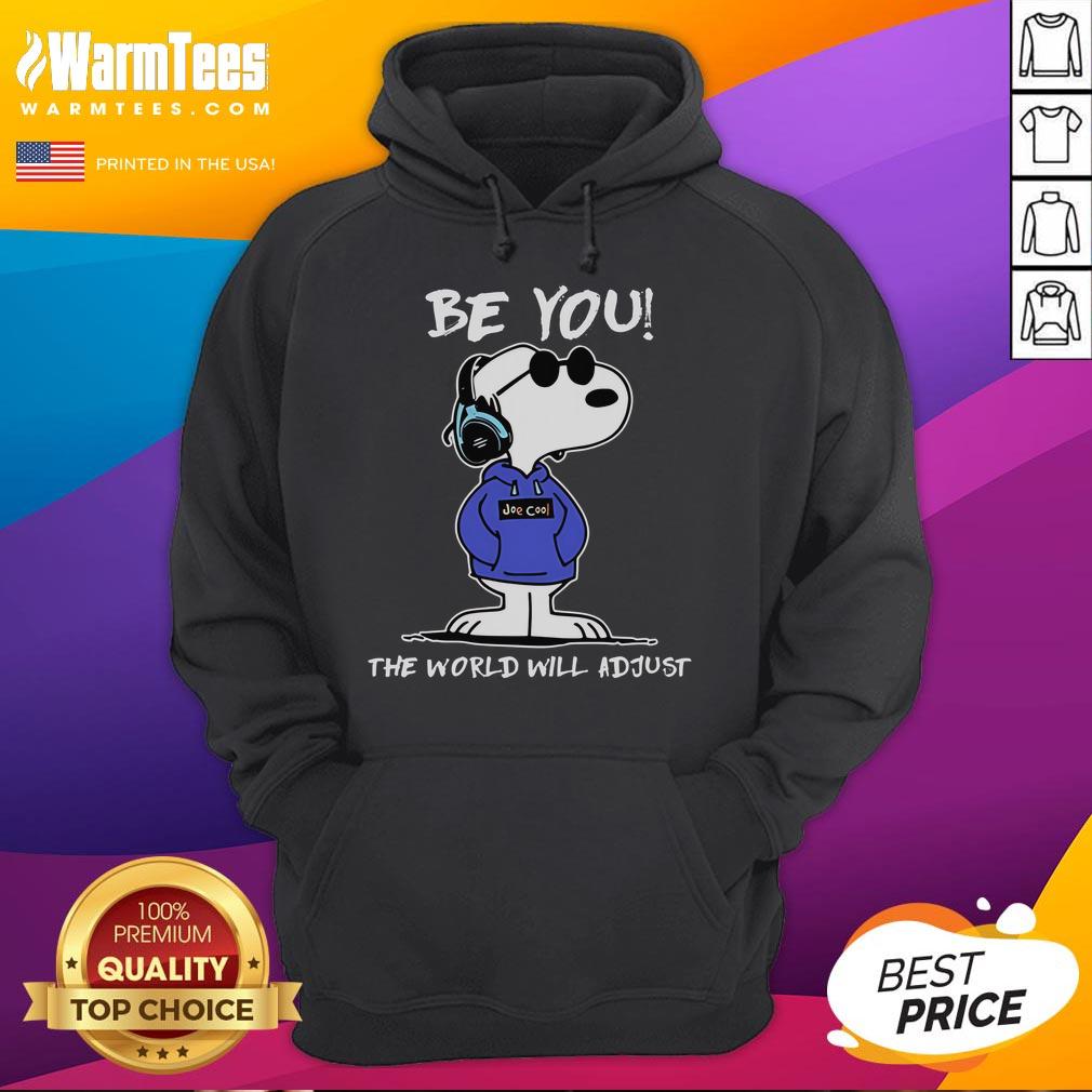 Alt Text: Awesome Be You Snoopy Hoodie featuring inspirational design and vibrant colors for stylish comfort.