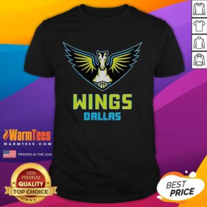 Alt Text: Awesome Dallas Wings logo on 'We've Got Paige, You've Got Problems' T-shirt design for fans.