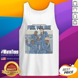 Awesome Funk Volume 2015 Tour tank top featuring vibrant colors and unique design for music fans.