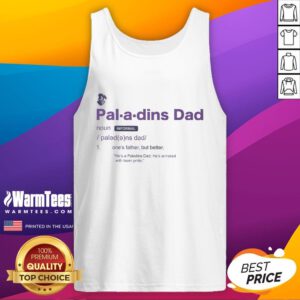 Awesome Furman Paladins Dad Definition Tank Top featuring bold graphics celebrating Furman University pride.