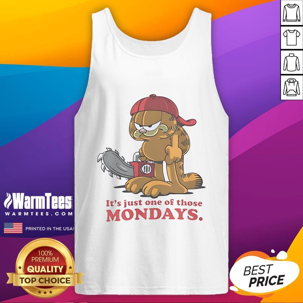 Awesome Gafield and Limp Bizkit 'It's Just One of Those Mondays' tank top featuring vibrant graphics and playful design.