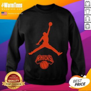 Awesome Jordan New York Knicks Basketball NBA Playoffs 2025 Sweatshirt featuring vibrant team colors and stylish design.