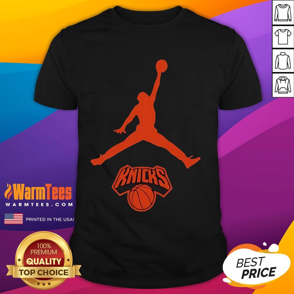 Awesome Jordan New York Knicks Basketball NBA Playoffs 2025 T-Shirt featuring bold graphics and team colors.