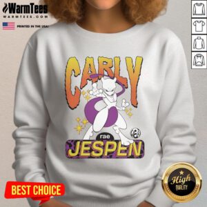 Awesome Mewtwo Pokmon sweatshirt featuring Carly Rae Jepsen and Brian Robert Jones design for stylish fans.