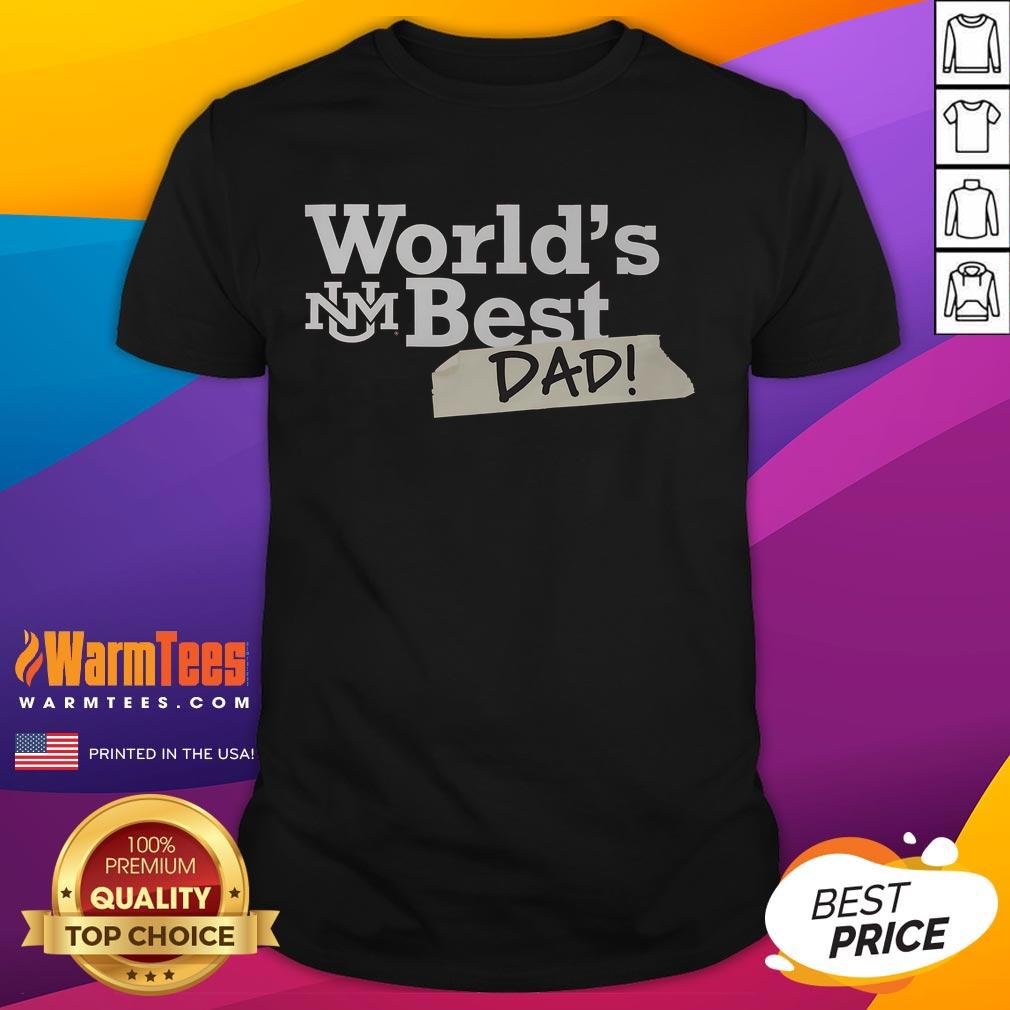 Awesome New Mexico Lobos World's Best Dad T-Shirt featuring bold graphics in team colors, perfect for proud dads.