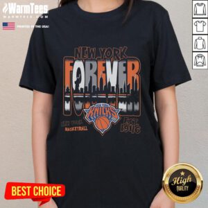 Awesome New York Knicks regional ladies tee featuring vibrant team colors and stylish design, perfect for fans.