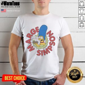 Alt Text: Awesome The Simpsons Marge 'I Just Think They're Neat' T-Shirt featuring a vibrant design of Marge Simpson.