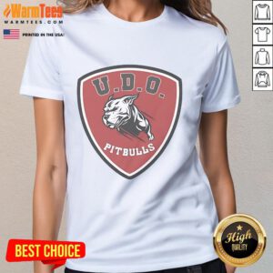 Awesome UDO Pitbulls Ladies Tee featuring a stylish design, perfect for dog lovers and fashion enthusiasts alike.