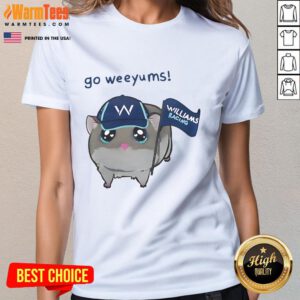 Cute Go Weeyums Williams Racing Ladies Tee featuring a stylish design for passionate racing fans.