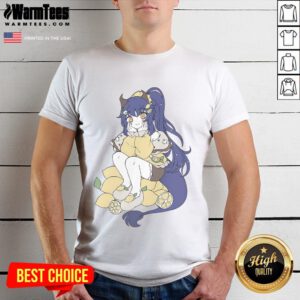 Alt Text: Cute Textilgremlin Lightmotif Lemon Anime T-Shirt featuring vibrant colors and playful design, perfect for anime fans.