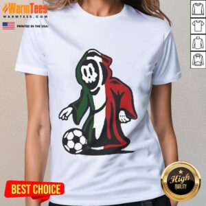 Cute Warren Lotas futbol baby reaper ladies tee featuring a playful graphic design, perfect for stylish fans.