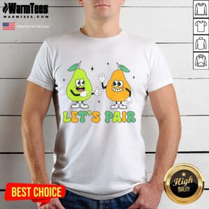 Funny Behavior Analyst Therapist 'Let's Pair Pear' T-Shirt featuring a playful design perfect for therapists and humor lovers.