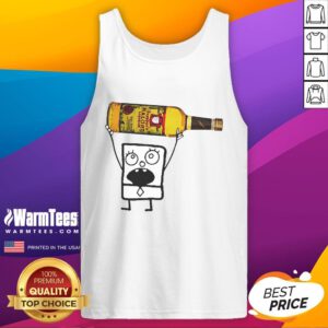 Funny Doodlebob Malort tank top design featuring vibrant colors and playful graphics for humor lovers.