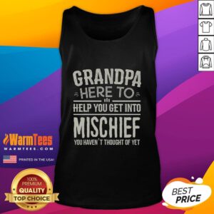 Alt Text: Funny grandpa in a tank top ready to inspire mischief and laughter, perfect for those seeking a playful spirit.