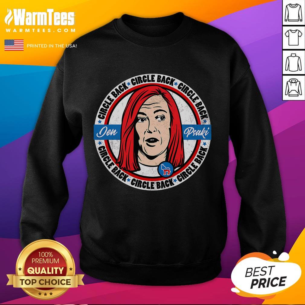 Funny Jen Psaki Press Secretary sweatshirt featuring a humorous graphic design, perfect for fans of political satire.