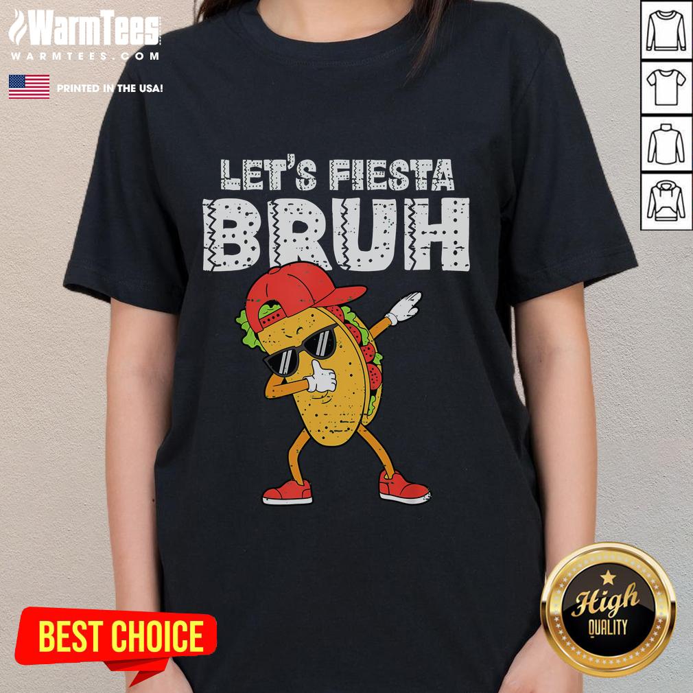 Funny taco dabbing design on a Cinco de Mayo fiesta tee for Mexican ladies, perfect for festive celebrations.