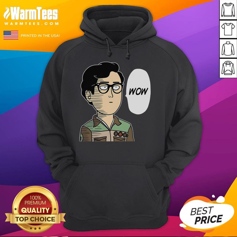 Funny Wow Saitama Ok meme hoodie featuring a vibrant graphic of Saitama from One Punch Man, perfect for anime fans.