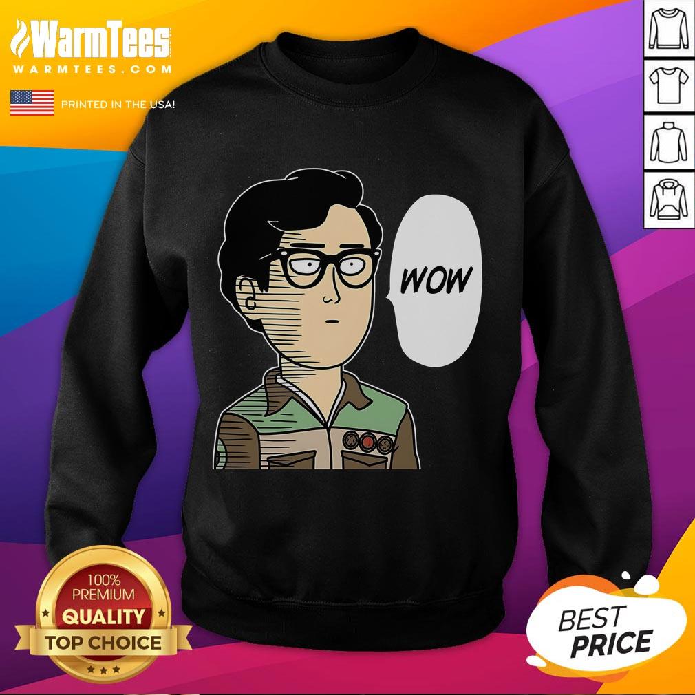Alt Text: Funny Wow Saitama Ok Meme Sweatshirt featuring a humorous design inspired by the popular anime character Saitama.
