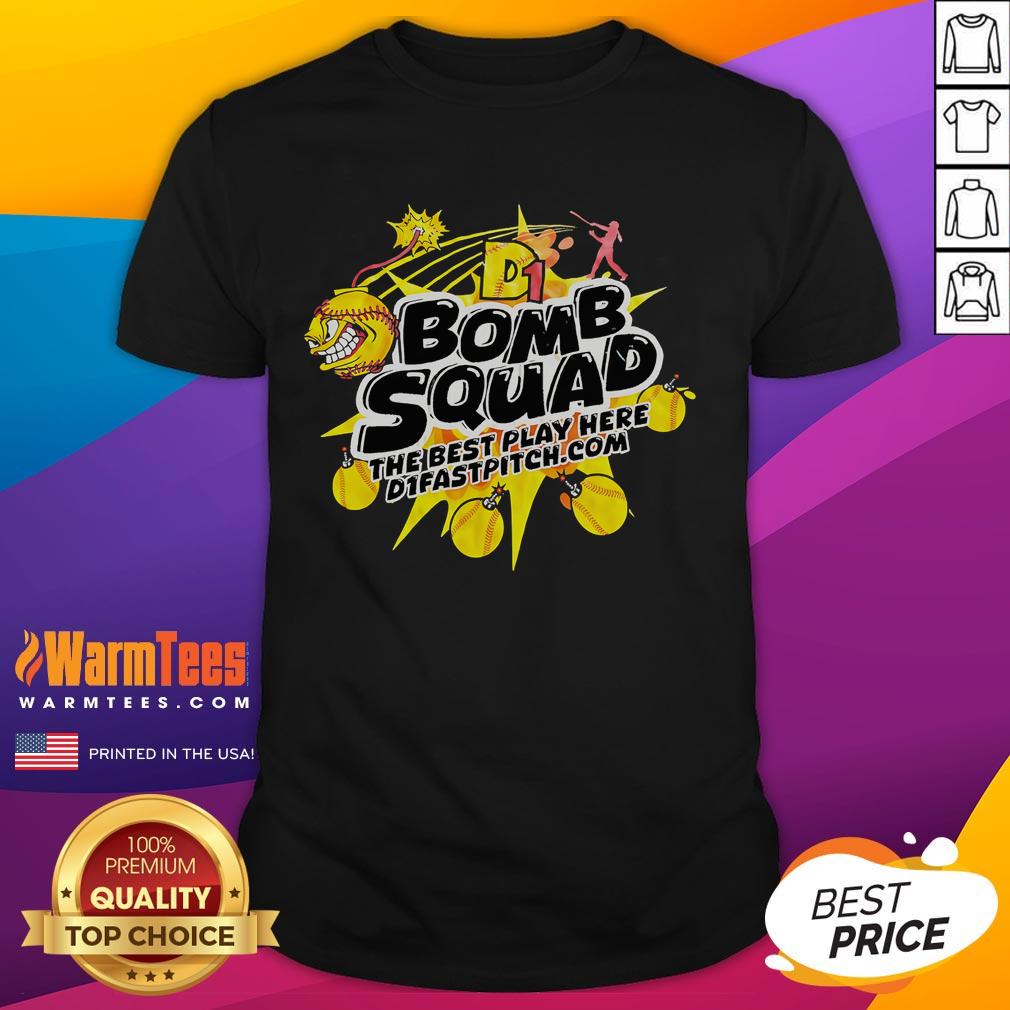 Good Bomb Squad The Best Play Here T-Shirt featuring a bold graphic design for explosive gaming enthusiasts.