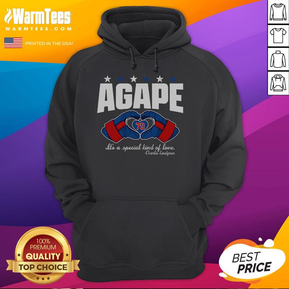 Good Charlie Lindgren Agape Love Hoodie featuring a vibrant design celebrating love and positivity in fashion.
