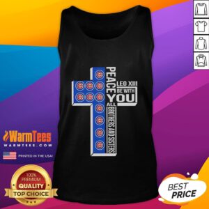 Alt Text: Good Chicago Cubs Peace tank top featuring Leo XIII, perfect for all brothers and sisters, stylish and sporty.