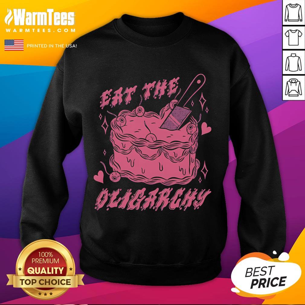 Good Eat The Oligarchy Knife Sweatshirt featuring bold graphic design and stylish fit for casual wear.