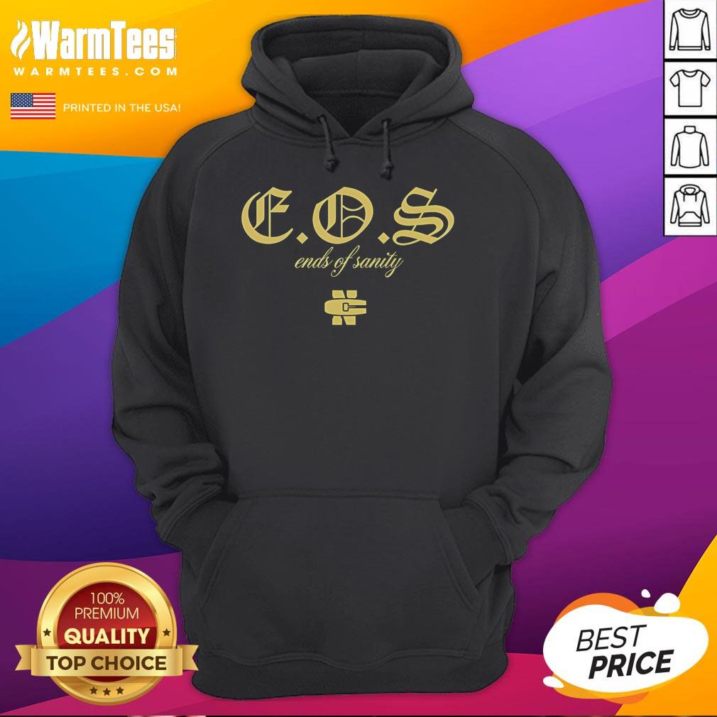 Good Ends of Sanity Team Daze EOS NC hoodie in stylish design, perfect for casual wear and showcasing team spirit.