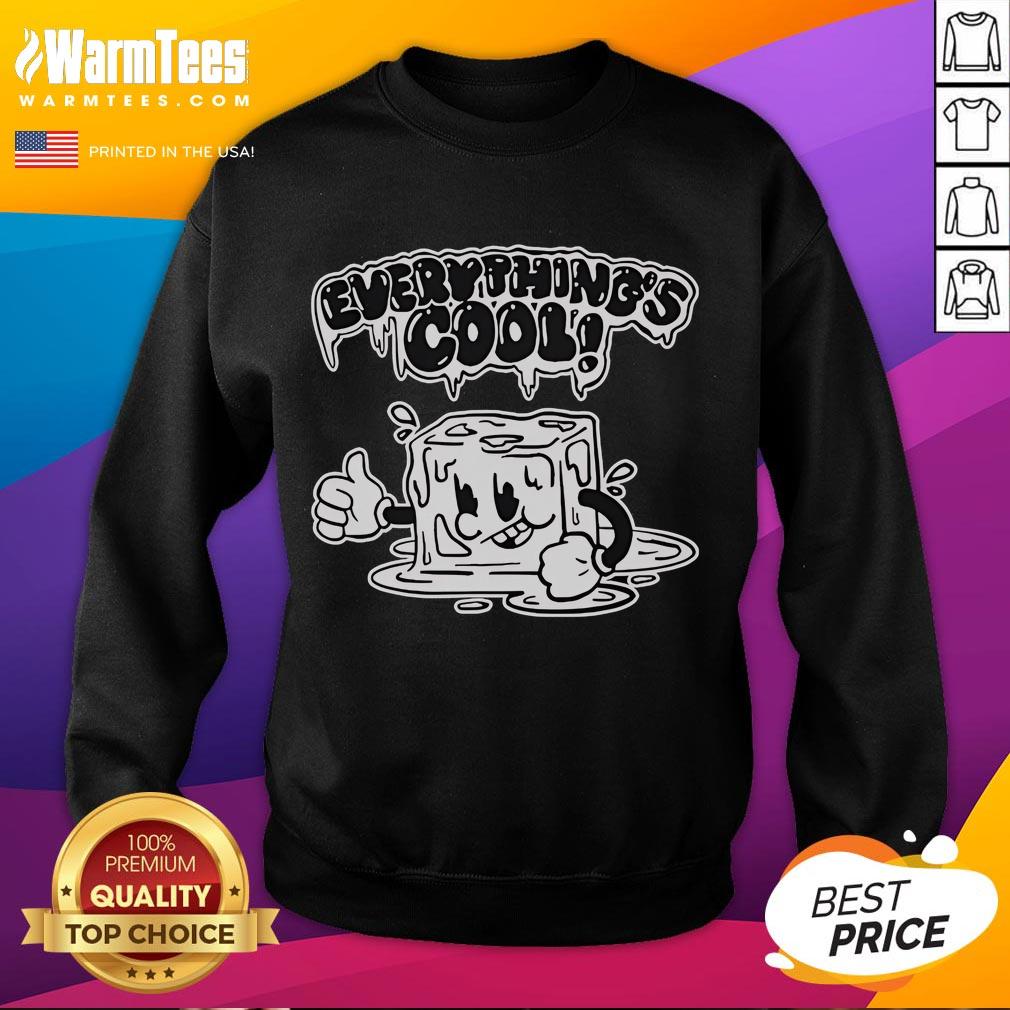 Good Everything's Cool Two Crows sweatshirt featuring a stylish graphic design of two crows on a cozy fabric.