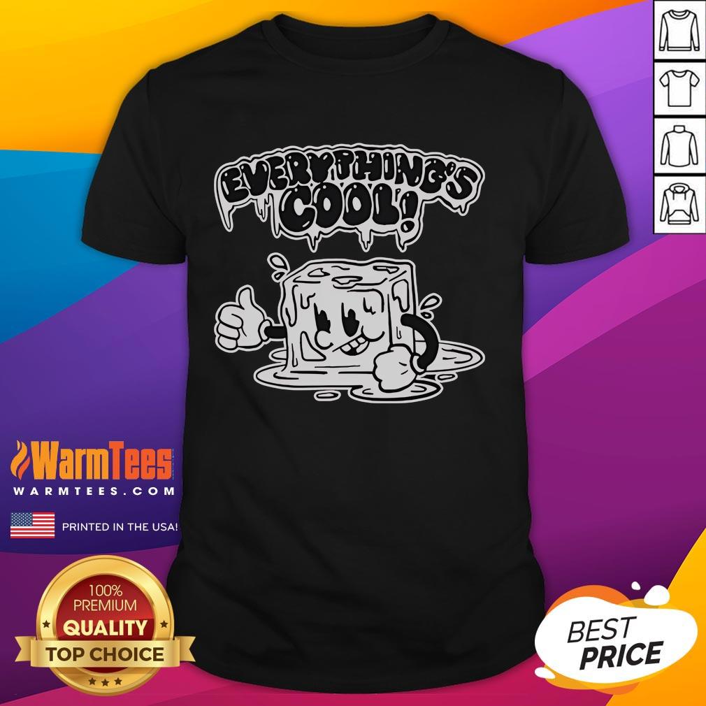Good Everything's Cool Two Crows T-Shirt featuring a stylish graphic of two crows on a vibrant background.