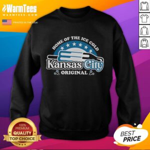 Cozy Kansas City Bomb Pop sweatshirt in vibrant colors, perfect for enjoying ice-cold summer treats.