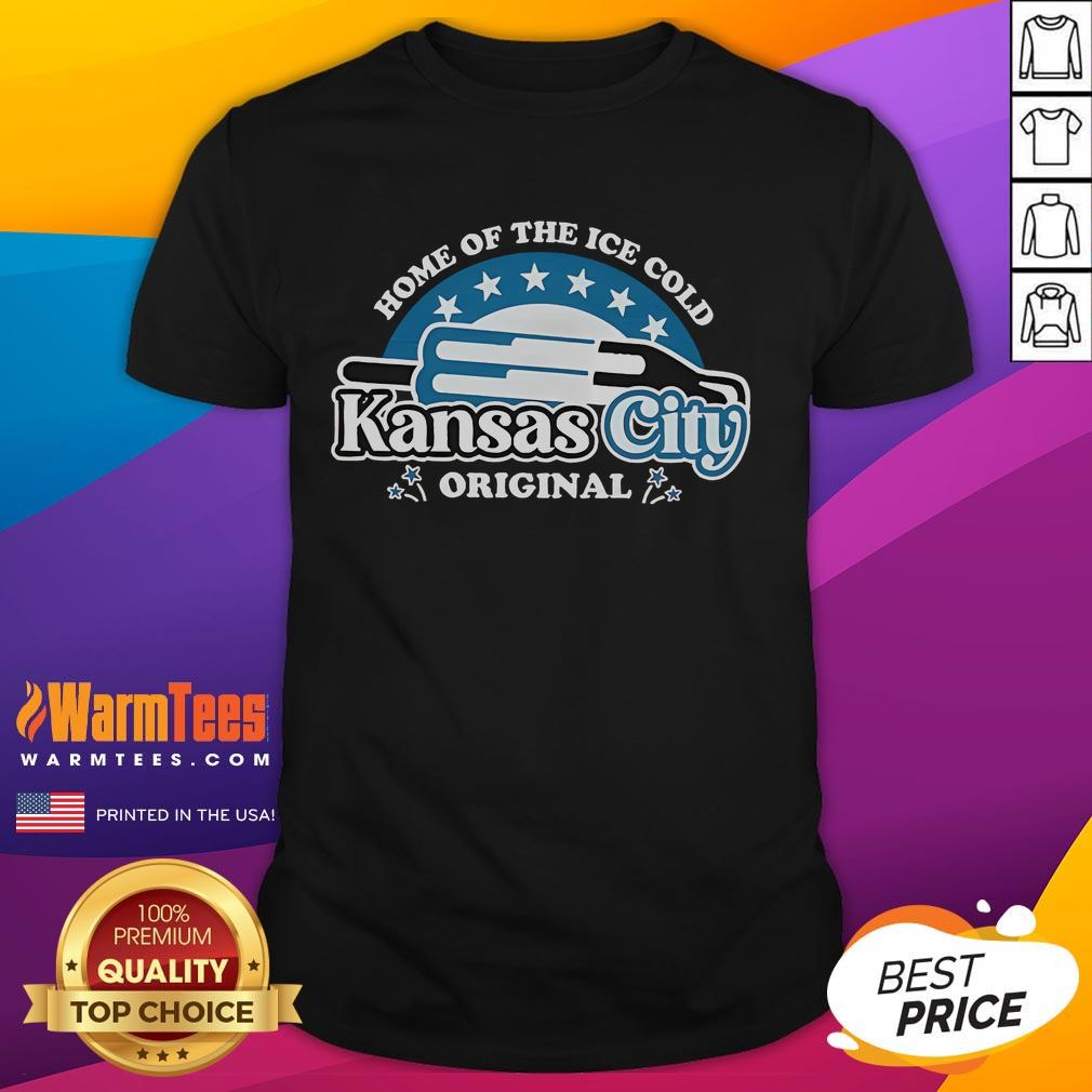 Good Home Of The Ice Cold Kansas City Bomb Pop T-Shirt featuring vibrant colors and a fun design perfect for summer.