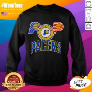 Good Indiana Pacers American Flag Logo Sweatshirt showcasing team spirit with a patriotic design ideal for fans.