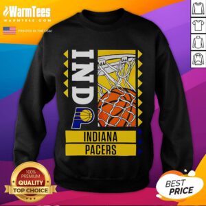 Good Indiana Pacers Basketball Ballin 2025 Sweatshirt featuring vibrant team colors and logo for fans and athletes.