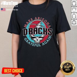 Arizona D-Backs Grateful Ladies Tee featuring vibrant team colors and a stylish design for passionate baseball fans.
