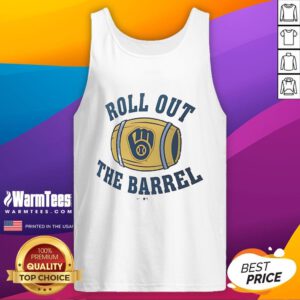 Good Milwaukee Brewers local hometown Roll Out The Barrel tank top featuring vibrant team colors and logo design.