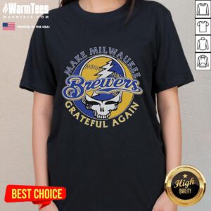 Good Milwaukee Brewers X Grateful Dead tee for ladies, celebrating Milwaukee's spirit with a vibrant design.