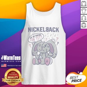 Good Nickelback Are We Having Fun Yet Bunny Tank Top featuring a playful bunny design for fun music lovers.