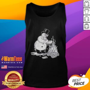 Good They Might Be Giants Snowman Tank Top featuring a festive snowman design for fans of the band.