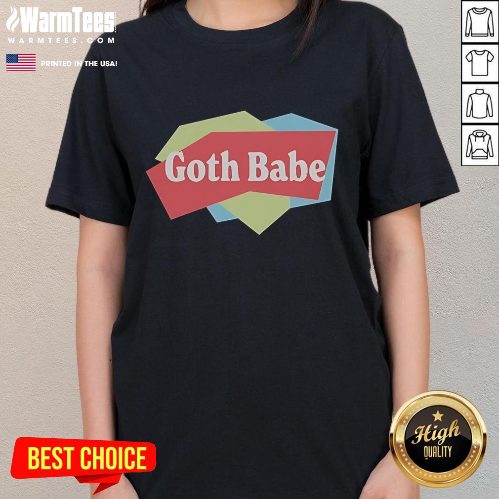 Alt Text: Goth Babe The Lola Tour 2023 Ladies Tee featuring a stylish design perfect for fans of gothic fashion.