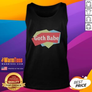 Alt Text: Goth Babe Lola Tour 2023 tank top featuring bold graphic design and edgy style for music festival fashion.