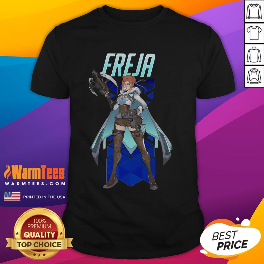 Hot Overwatch 2 Freja T-Shirt featuring vibrant graphics and stylish design, perfect for gaming fans and collectors.