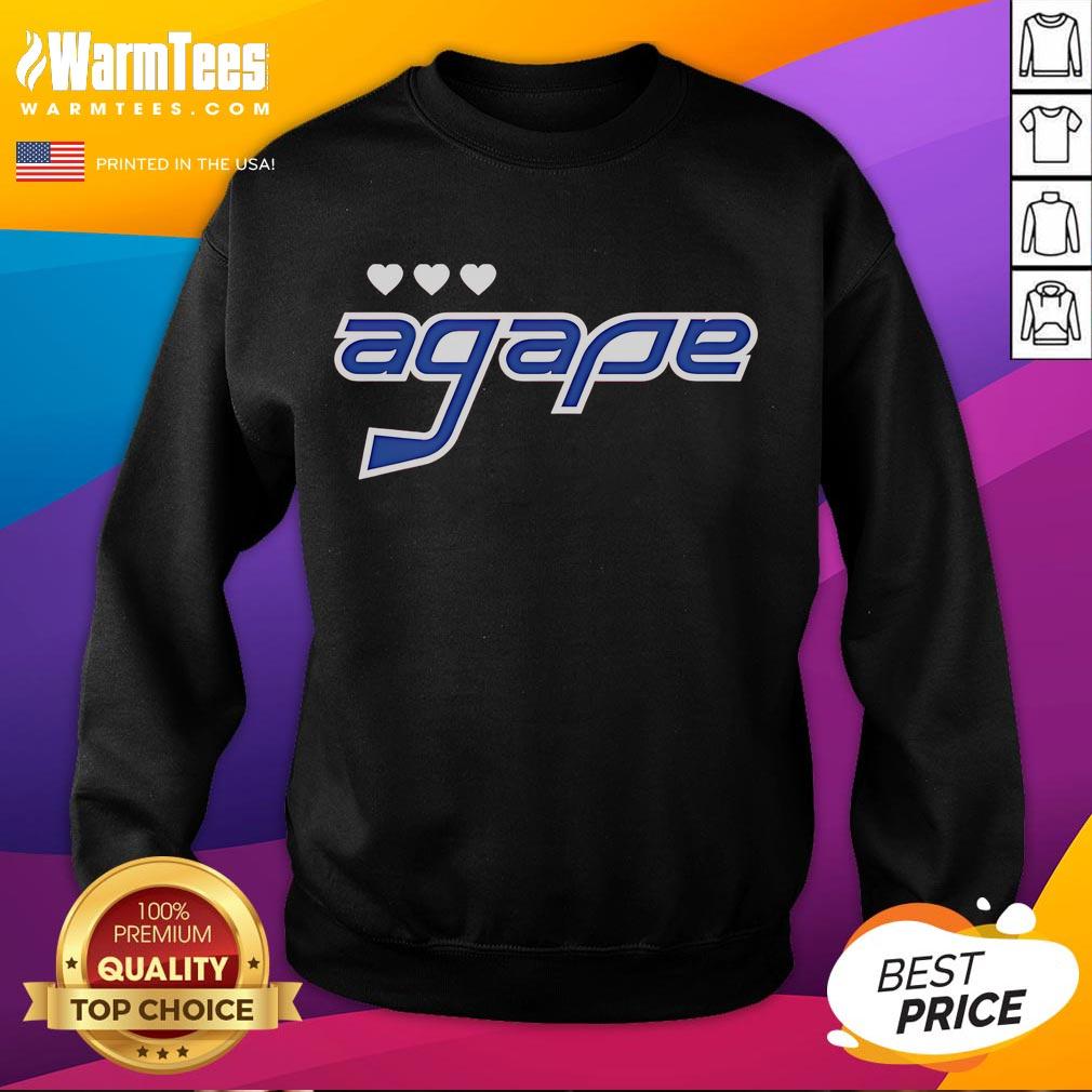 Nice Agape Washington Capitals sweatshirt featuring team logo and vibrant colors, perfect for fans and casual wear.