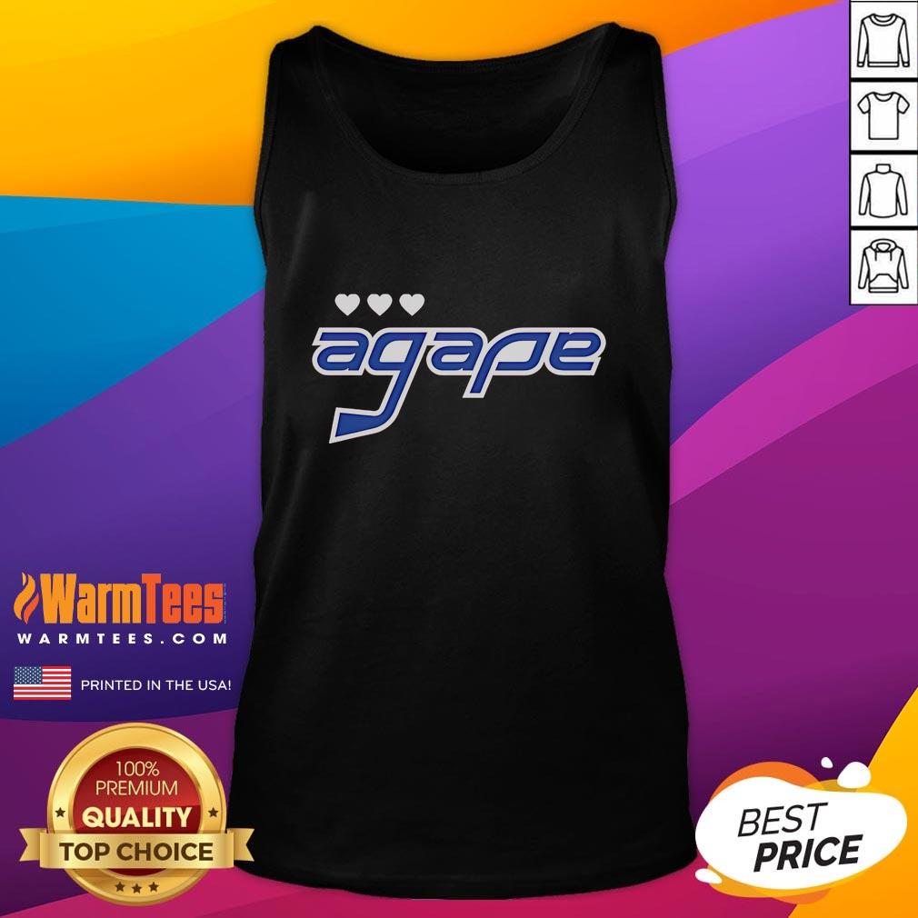 Stylish Nice Agape Washington Capitals tank top in red, perfect for fans showing team spirit at games or casual outings.