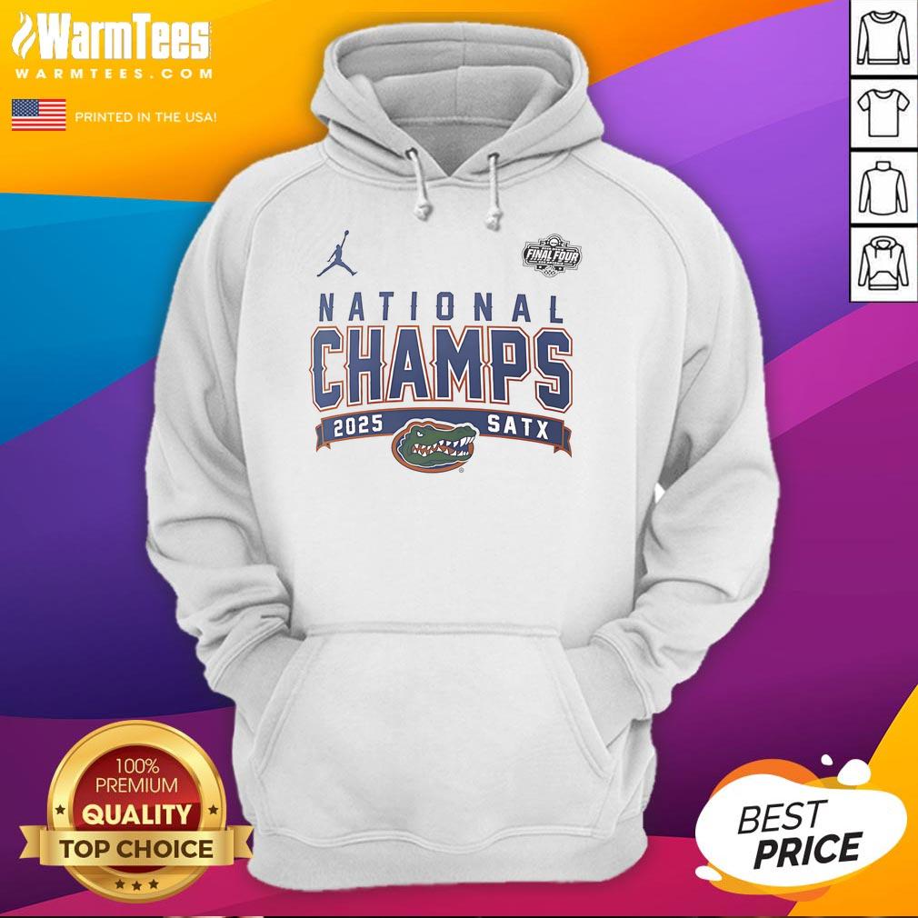 Nice Florida Gators 2025 NCAA Men's Basketball National Champions hoodie in blue, showcasing team pride and style.
