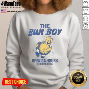 Nice Retro The Bun Boy defunct restaurant cocktail lounge sweatshirt featuring vintage design and vibrant colors.
