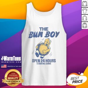 Retro tank top featuring the defunct Nice-Retro-The-Bun-Boy restaurant and cocktail lounge design, perfect for vintage lovers.