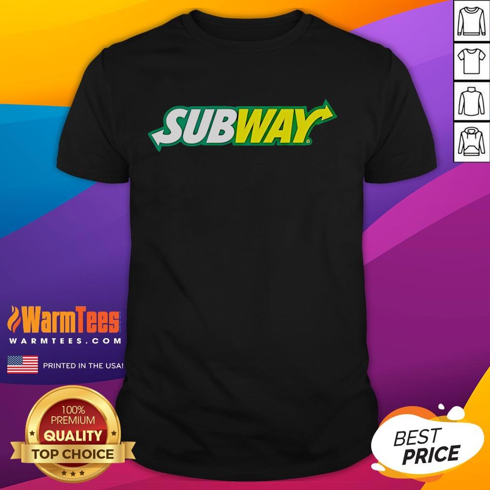 Nice Subway Logo Catering T-Shirt featuring vibrant colors and a stylish design for food service professionals.